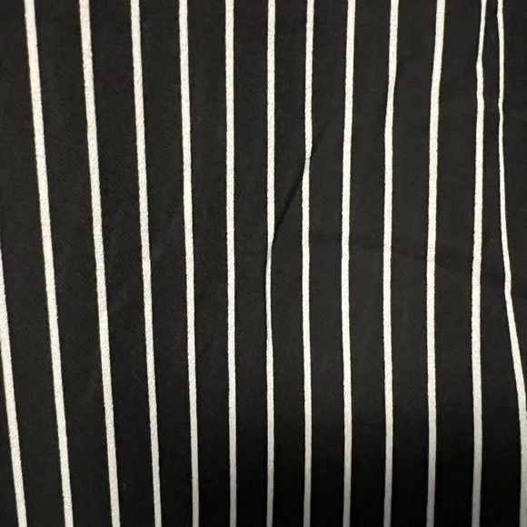 T Tahari Black and White Striped Blouse - Picture 7 of 7